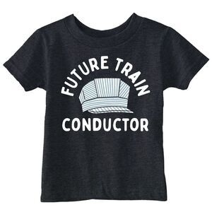 Toddler Funny T Shirts Future Train Conductor Sarcastic Tee For Young Kids